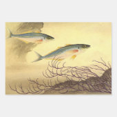 Feuille De Papier Cadeau Maquereau Poisson nager dans l'océan (Devant 3)