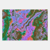 Feuille De Papier Cadeau Marbre aigre (Devant 3)