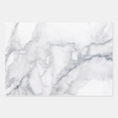 Feuille De Papier Cadeau Marbre blanc Carrara Texture (Devant 3)