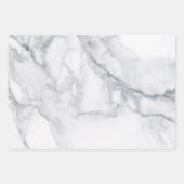 Feuille De Papier Cadeau Marbre blanc Carrara Texture (Devant)