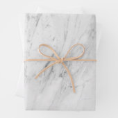 Feuille De Papier Cadeau Marbre blanc élégant et polyvalent (En situation)