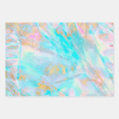 Feuille De Papier Cadeau marbre fluide abstrait (Devant 3)