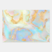 Feuille De Papier Cadeau marbre fluide abstrait (Devant)