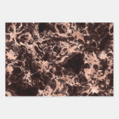 Feuille De Papier Cadeau Marbre noir et Rose moderne Motifs (Devant 2)