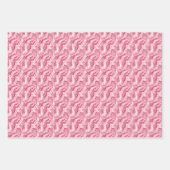 Feuille De Papier Cadeau Marbre rose et blanc (Devant 2)