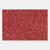 Feuille De Papier Cadeau Marbre rouge brillant (Devant 2)