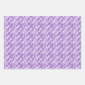 Feuille De Papier Cadeau Marbre Violet & Blanc (Devant 3)