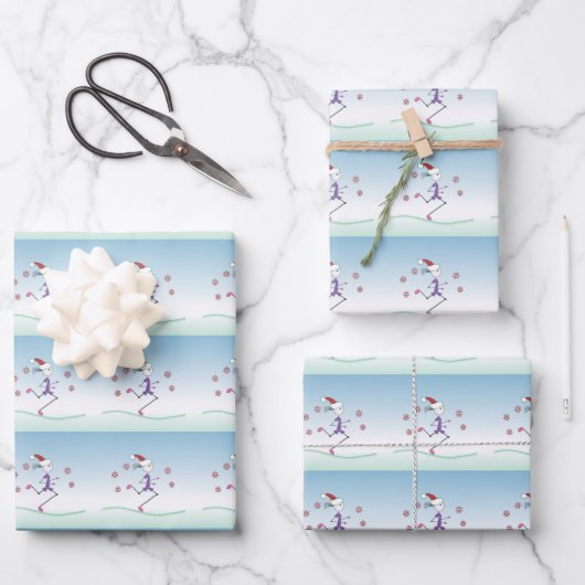 Feuille De Papier Cadeau Marchande de Noël © (Recto)