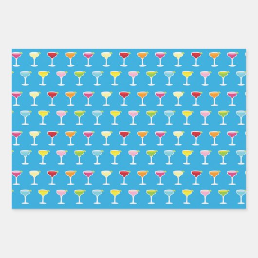 Feuille De Papier Cadeau Margaritas (Devant)