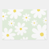 Feuille De Papier Cadeau Marguerites (Devant)
