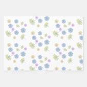 Feuille De Papier Cadeau Marguerites délicates (Devant 3)