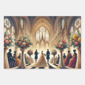 Feuille De Papier Cadeau Mariage (Devant 3)