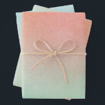 Feuille De Papier Cadeau Mariage à la menthe orange<br><div class="desc">Mariage ou Fête des mariées de menthe de pêche orange</div>