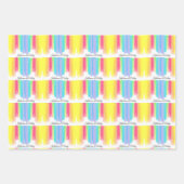 Feuille De Papier Cadeau Mariage arc-en-ciel élégant personnalisé (Devant 2)