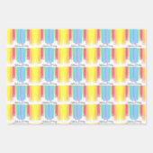 Feuille De Papier Cadeau Mariage arc-en-ciel élégant personnalisé (Devant)