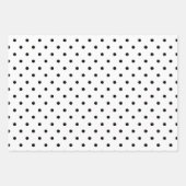 Feuille De Papier Cadeau Mariage/Baby Shower Noir & Blanc (Devant 3)