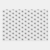 Feuille De Papier Cadeau Mariage/Baby Shower Noir & Blanc (Devant 2)