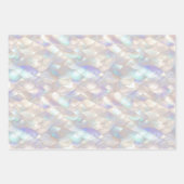 Feuille De Papier Cadeau Mariage blanc Aqua Blue Purple Pearl (Devant 2)