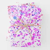 Feuille De Papier Cadeau Mariage Confetti coloré (En situation)