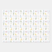 Feuille De Papier Cadeau Mariage Cowgirl Sud-Ouest (Devant 3)