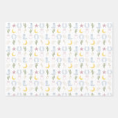 Feuille De Papier Cadeau Mariage Cowgirl Sud-Ouest (Devant)