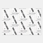 Feuille De Papier Cadeau Mariage de mariée et de chambre (Devant)