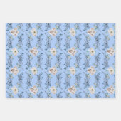 Feuille De Papier Cadeau Mariage de vacances d'hiver rose motif (Devant 3)