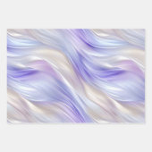 Feuille De Papier Cadeau Mariage de verre doré Lavender (Devant 3)