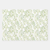 Feuille De Papier Cadeau Mariage Fleuriste de Roses Crème Romantique (Devant 2)