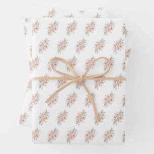 Feuille De Papier Cadeau Mariage Floral Aquarelle Jardin d'Été