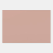 Feuille De Papier Cadeau MARIAGE monochrome en terre cuite clair BUDGET (Devant)