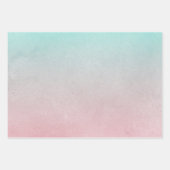 Feuille De Papier Cadeau Mariage Orange Pêche Menthe (Devant 3)