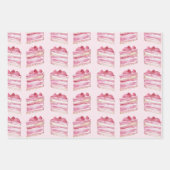 Feuille De Papier Cadeau Mariage Pink Cake Lemons Lanternes Shower (Devant)