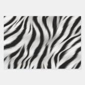 Feuille De Papier Cadeau Mariage Poster de animal Chic Zebra (Devant)