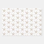 Feuille De Papier Cadeau Mariage sur la plage océane bleue (Devant 2)