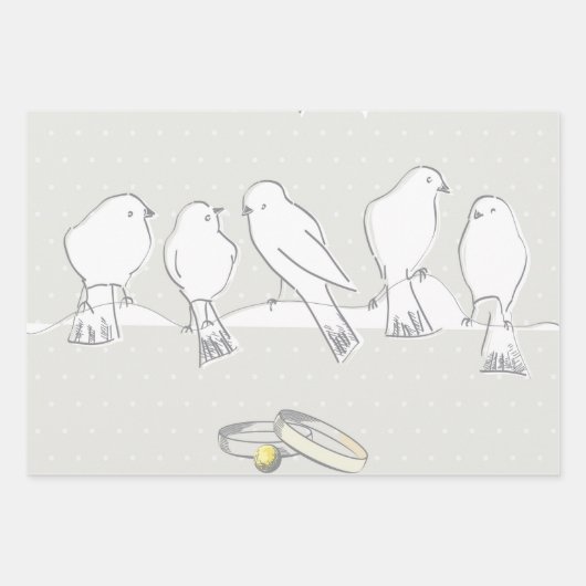 Feuille De Papier Cadeau Mariée (Devant)