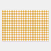 Feuille De Papier Cadeau Marigold Stripes Motif Mixte En vichy Polka Dot (Devant 2)