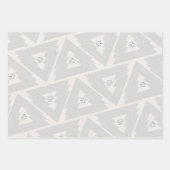 Feuille De Papier Cadeau Marine moderne Joyeux Arbre de Noël (Devant 2)