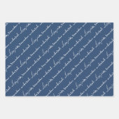 Feuille De Papier Cadeau Marine Ramadan Mubarak Bilingue (Devant 2)