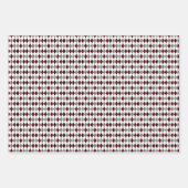 Feuille De Papier Cadeau Maroon et gris Motifs mixtes (Devant 2)