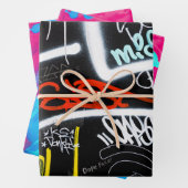 Feuille De Papier Cadeau marqué (En situation)