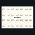 FEUILLE DE PAPIER CADEAU MARQUE BLANCHE MODERNE ET PERSONNALISABLE VÉRIFIÉE<br><div class="desc">IL S'AGIT D'UNE CONCEPTION ADAPTÉE AUX CLIENTS.VOUS POUVEZ CHANGER,  REdimensionner OU AJOUTER LOGO,  PHOTO,  TEXTE ET COULEURS COMME VOUS LE SOUHAITEZ.MERCI.</div>
