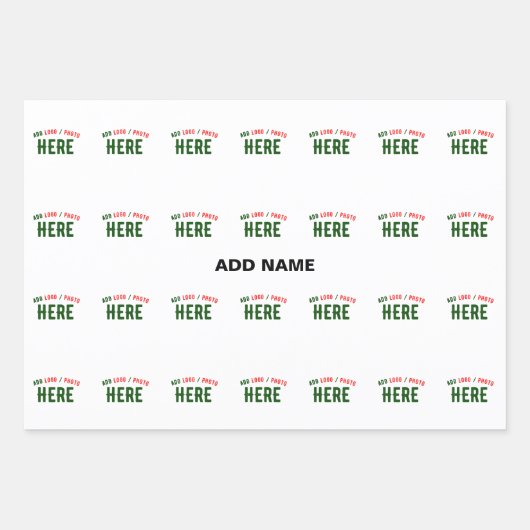 FEUILLE DE PAPIER CADEAU MARQUE BLANCHE MODERNE ET PERSONNALISABLE VÉRIFIÉE (Devant)