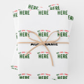 FEUILLE DE PAPIER CADEAU MARQUE BLANCHE MODERNE ET PERSONNALISABLE VÉRIFIÉE (En situation)