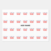 FEUILLE DE PAPIER CADEAU MARQUE BLANCHE PERSONNALISABLE MODERNE ÉLÉGANTE VÉ (Devant 2)