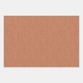 Feuille De Papier Cadeau Marques géométriques toniques chaudes (Devant 2)