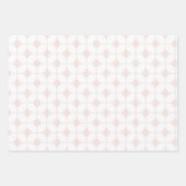 Feuille De Papier Cadeau Marques géométriques toniques chaudes (Devant)