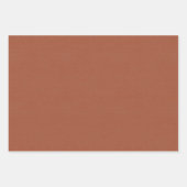 Feuille De Papier Cadeau Marron Selle Texturé (Devant 3)