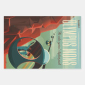 Feuille De Papier Cadeau Mars Olympus Mons Système solaire Volcano le plus (Devant 3)