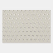 Feuille De Papier Cadeau Martini Cocktails Bar Motif (Devant 3)